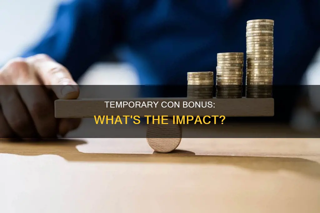 what does a temporary bonus to constitution do