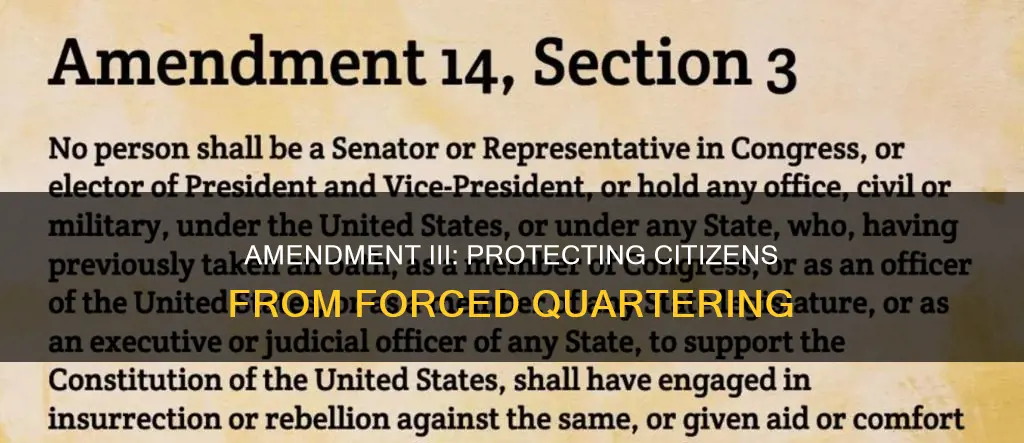 what does amendment 3 mean in the constitution