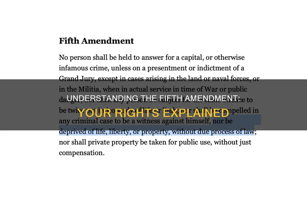 what does amendment 5 of the constitution mean