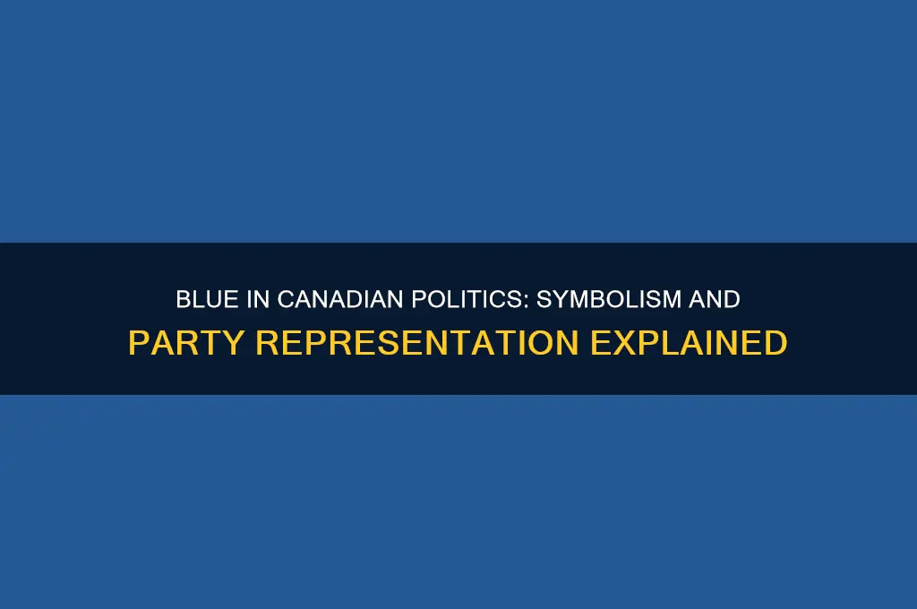 what does blue color represent in political parties in canada