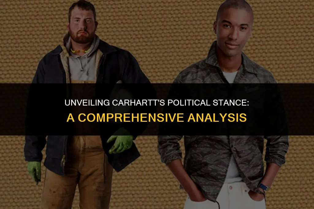 what does carhartt support politically