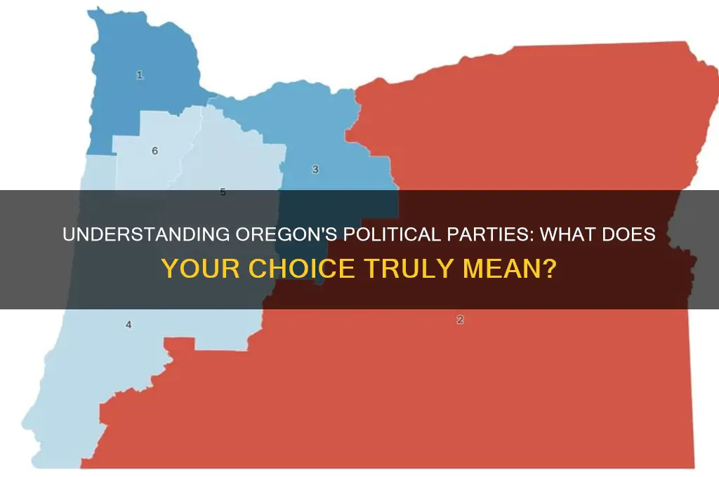 what does choosing a political party mean oregon