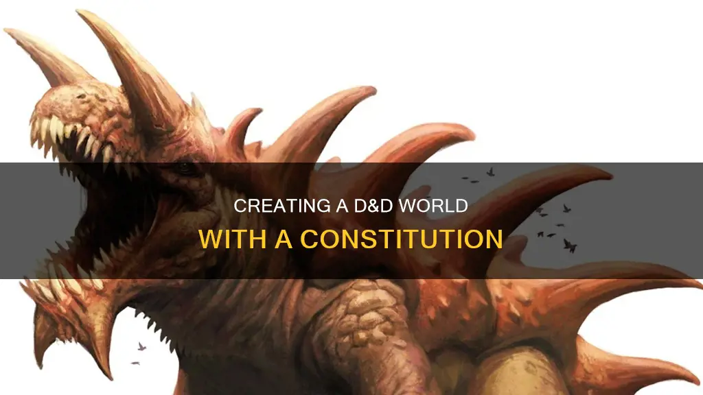 what does constitution do in d and d