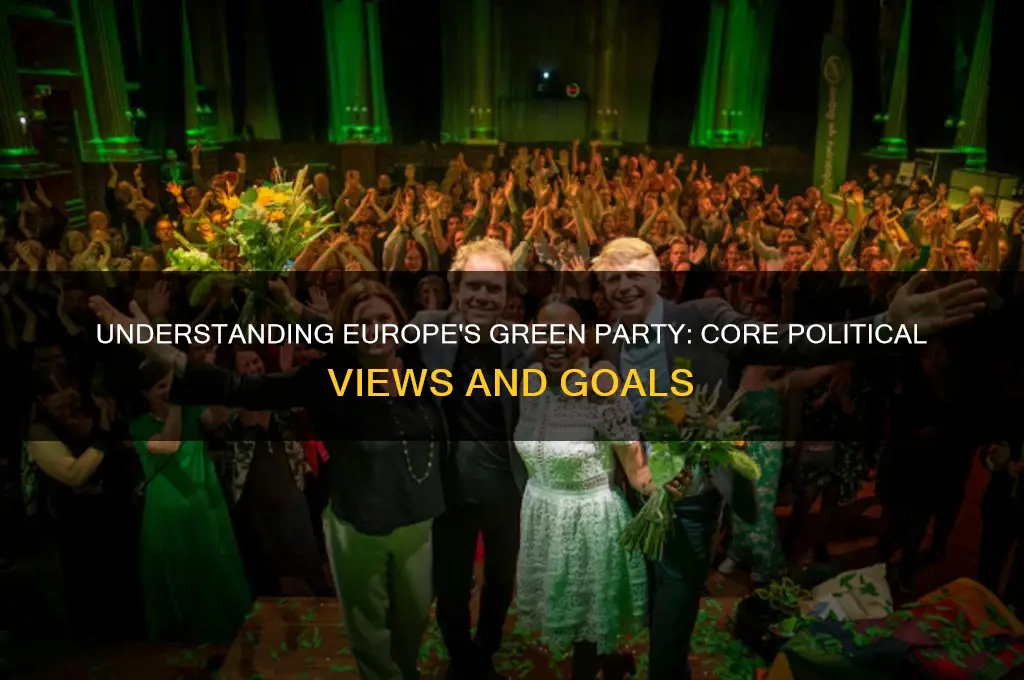 what does europe green party political views