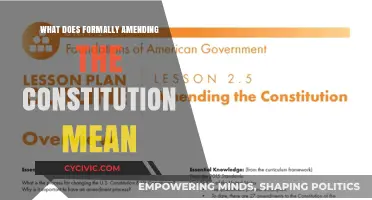 Amending the Constitution: Understanding the Formal Process