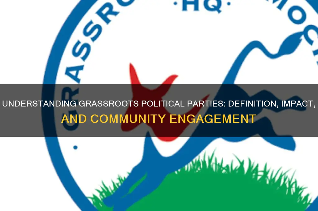 what does grassroots political party mean