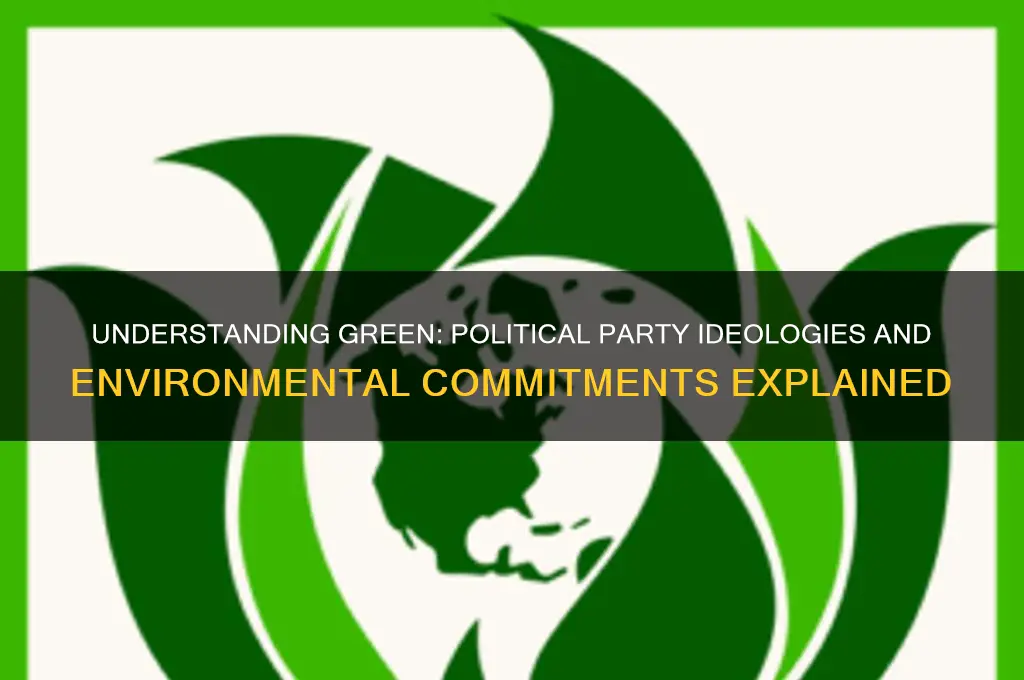 what does green mean in political party