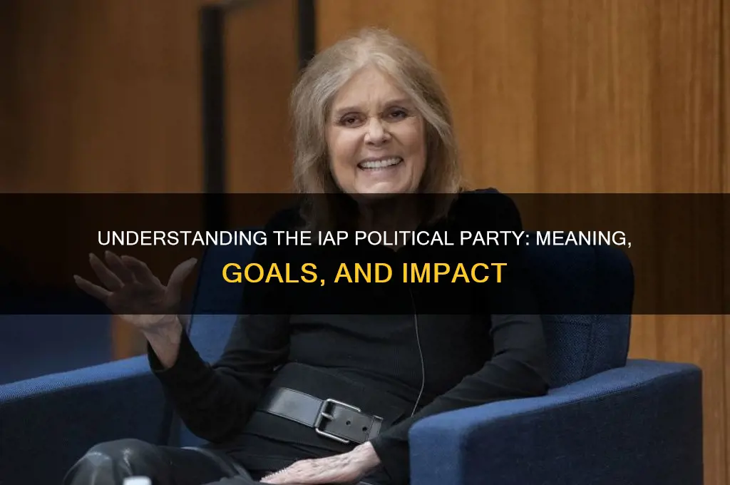 what does iap political party mean