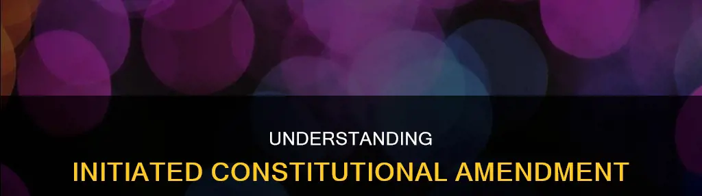 what does initiated constitutional amendment mean