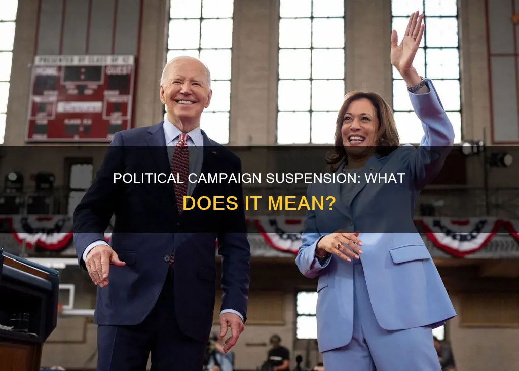 what does it mean to suspend a political campaign