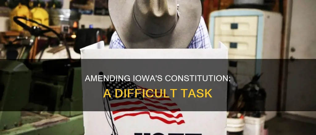 what does it take to amend the constitution in iowa