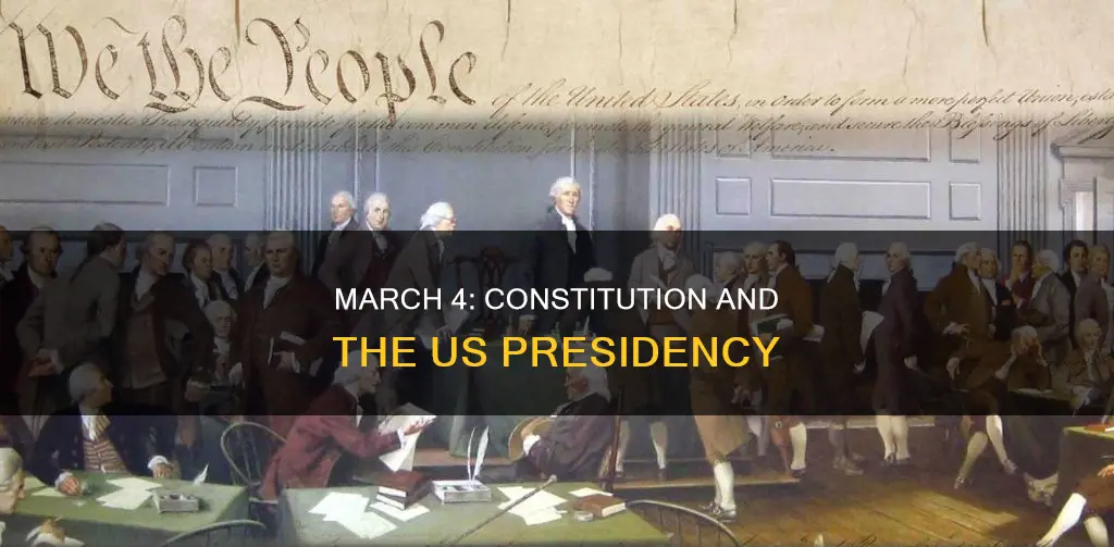 what does march 4th have to do with the constitution