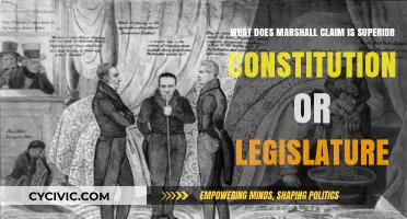 Marshall's Take: Superior Constitution or Legislature?