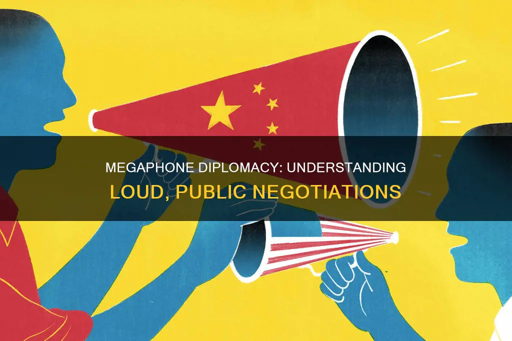 what does megaphone diplomacy mean