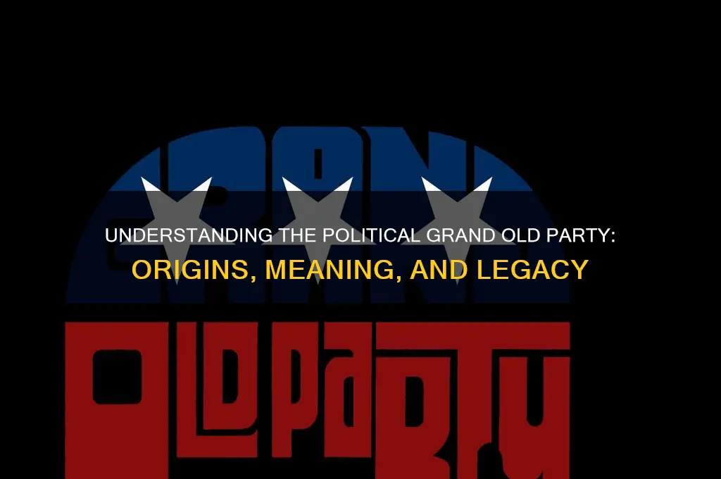 what does political grand old party mean