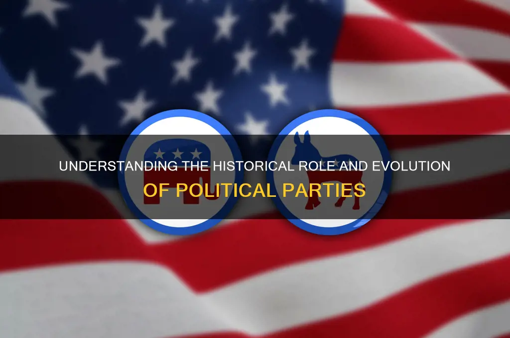 what does political party mean in history