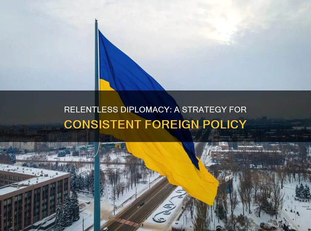 what does relentless diplomacy mean