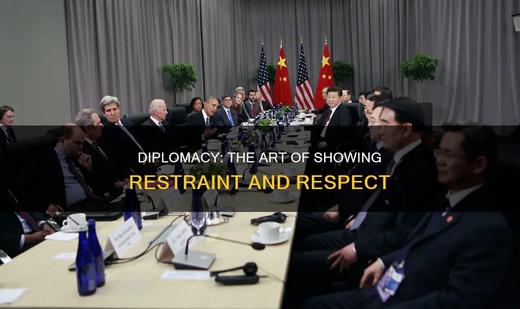 what does showing diplomacy mean