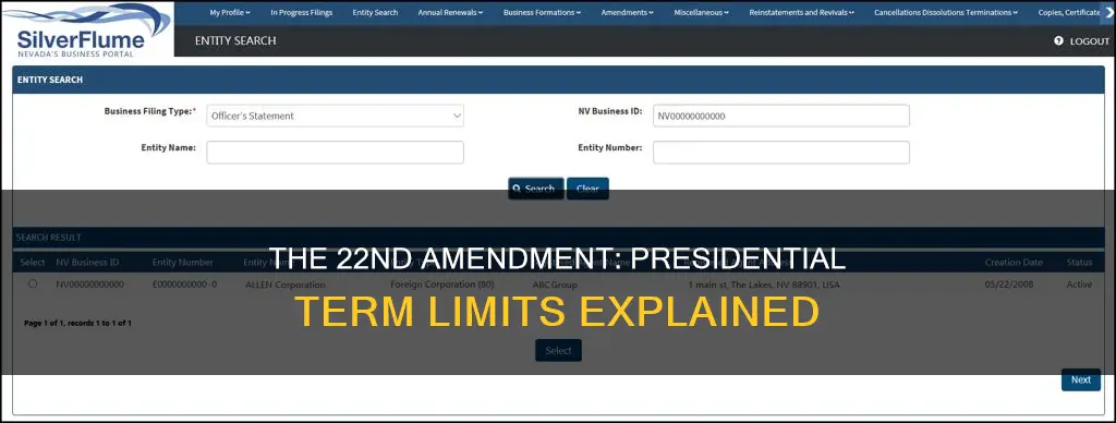 what does the 22nd amendment to the constitution state