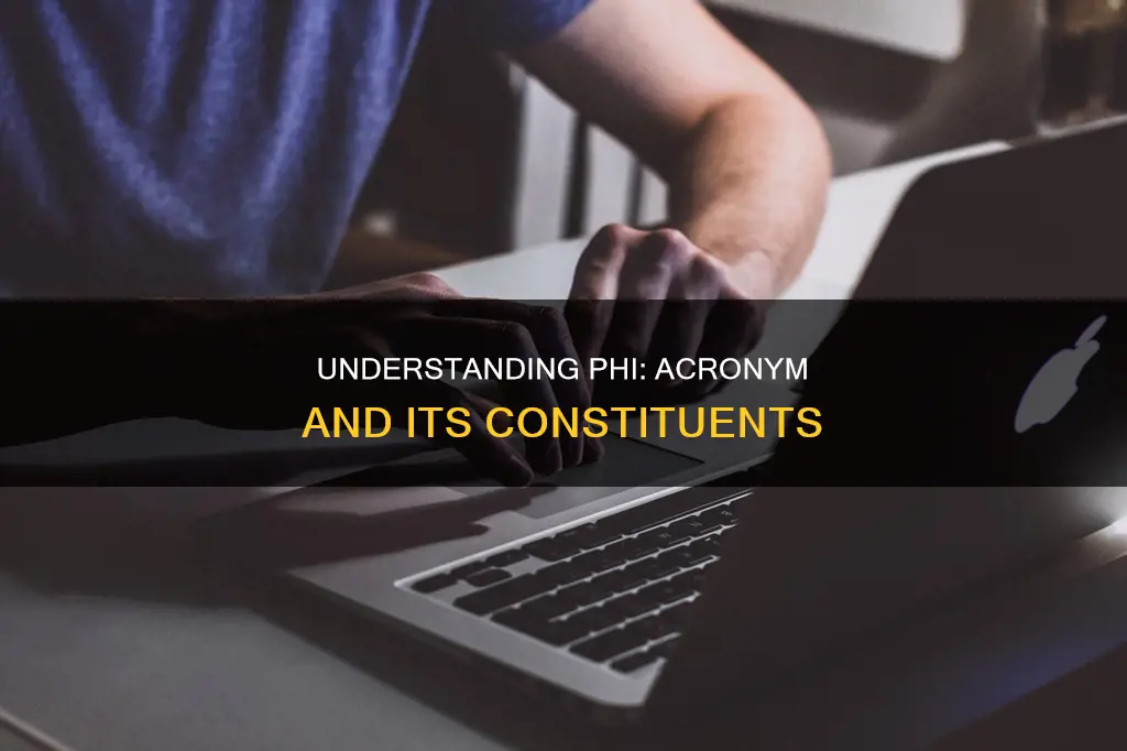 what does the acronym phi stand for what constitutes phi