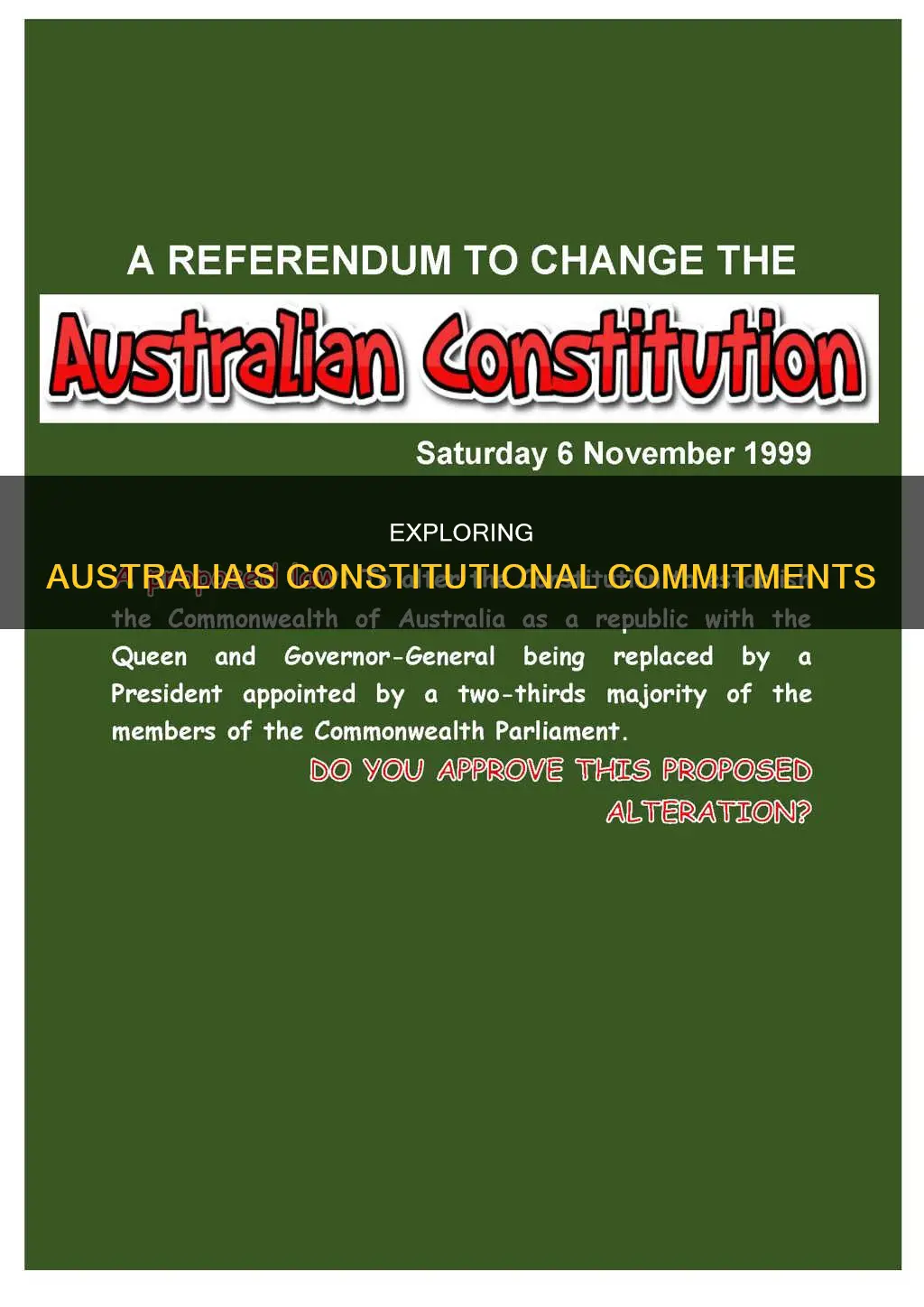 what does the australian constitution require us to do