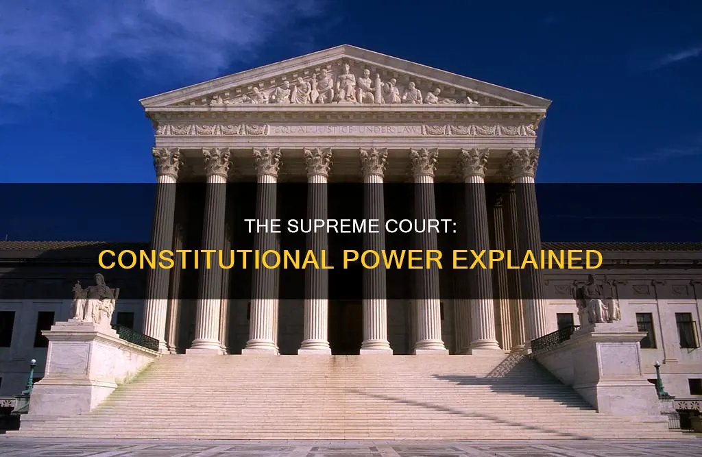 what does the constitution about the supreme court