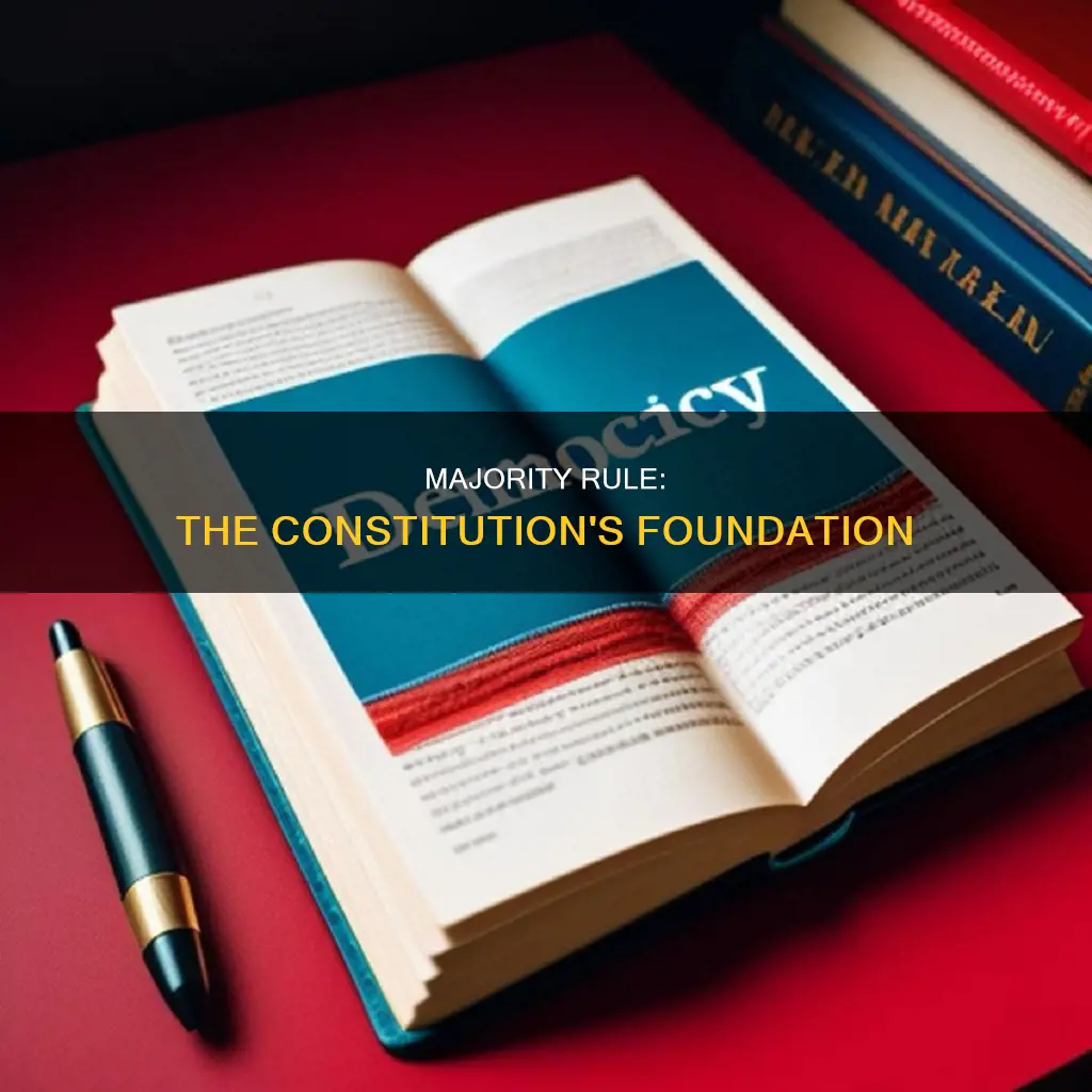 what does the constitution establish the principle of majority rule