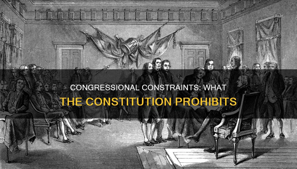 what does the constitution forbid congress from doing