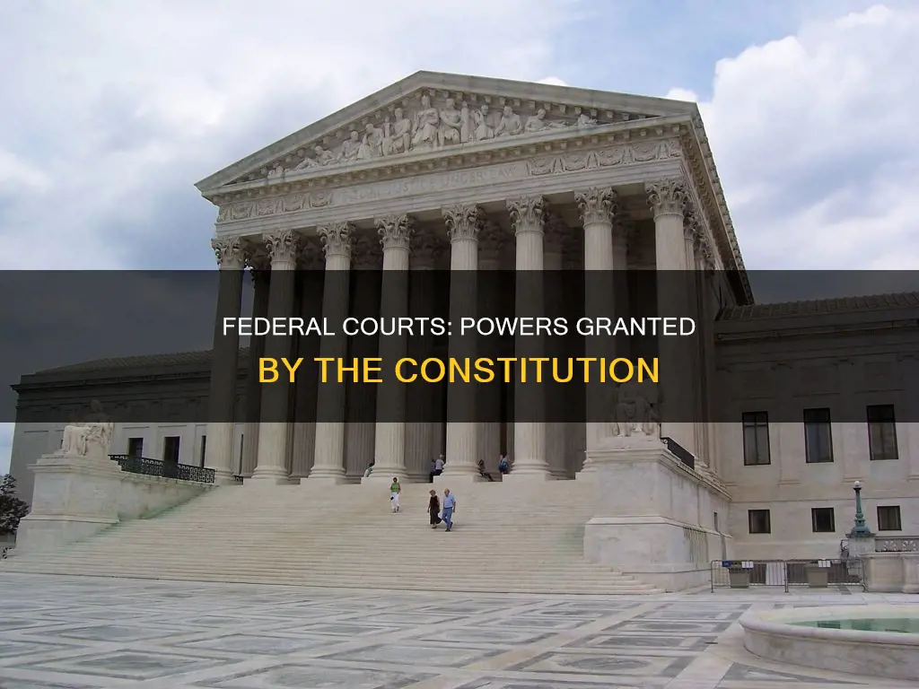 what does the constitution grant the federal courts