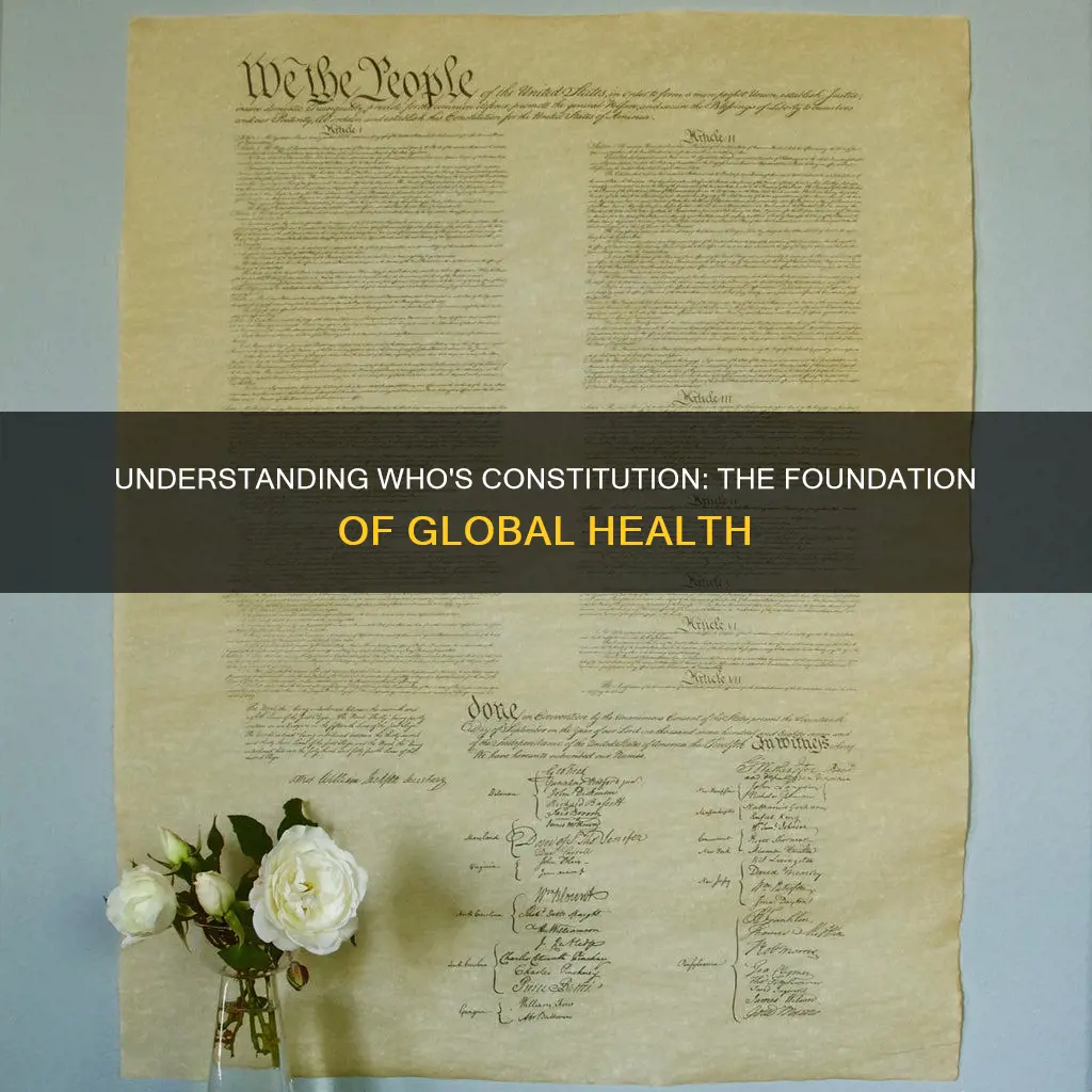 what does the constitution of the world health organization