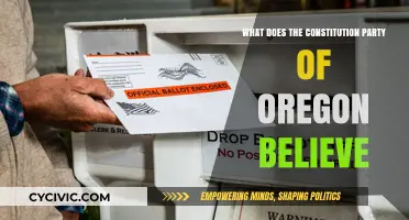 Oregon's Constitution Party: Beliefs and Values