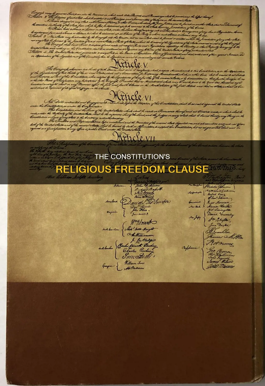 what does the constitution prohibit in regard to religion