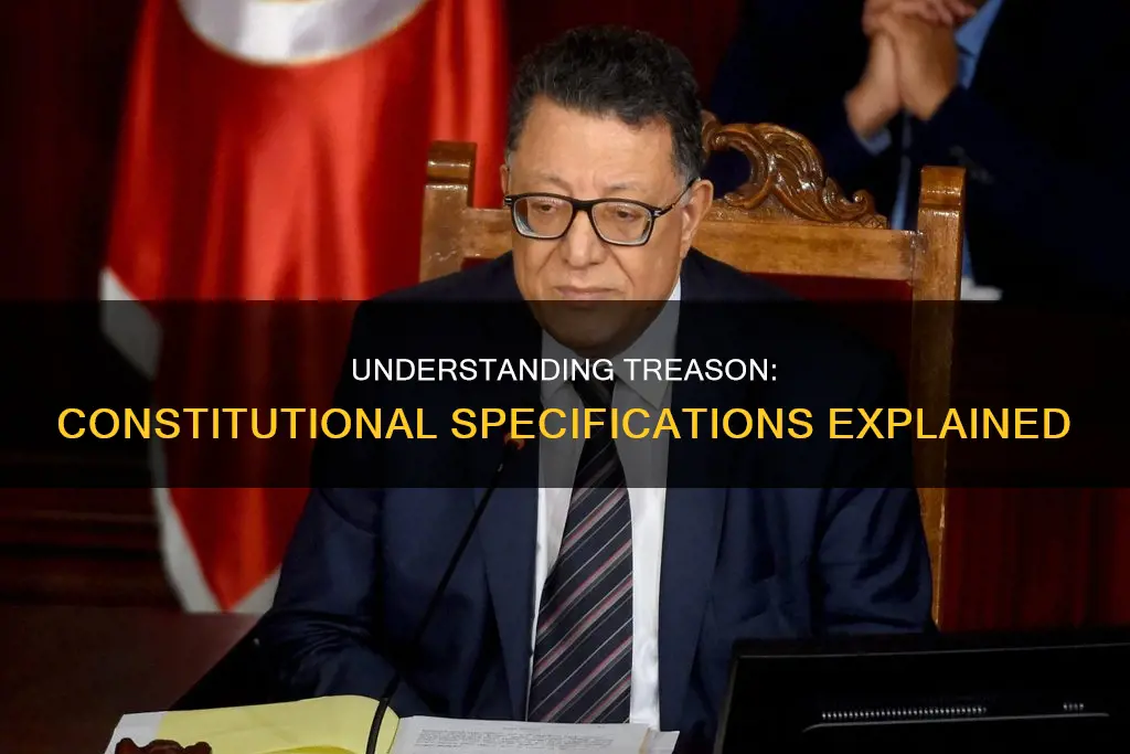 what does the constitution specifies about the treason