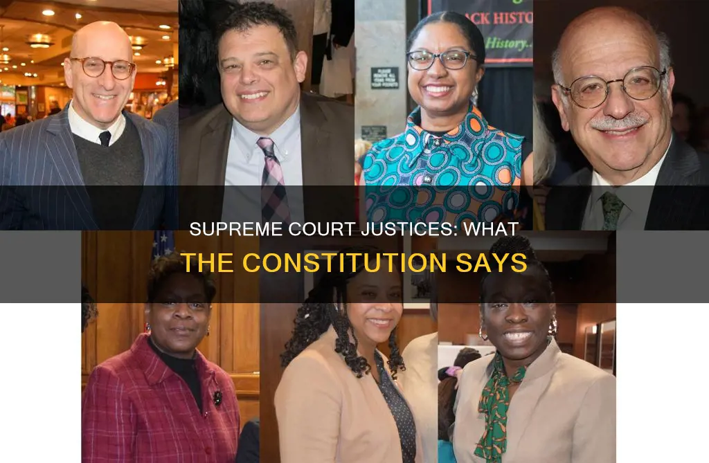 what does the constitution specify for supreme court justices