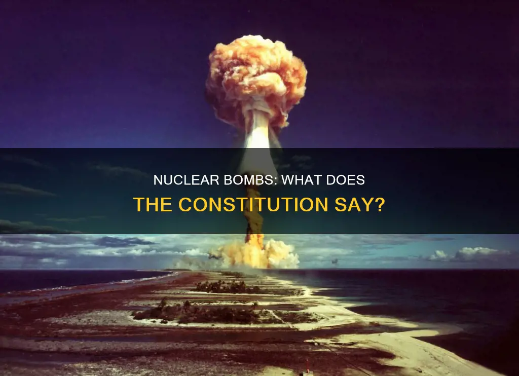 what does the constitutions aya bout nuclear bombs