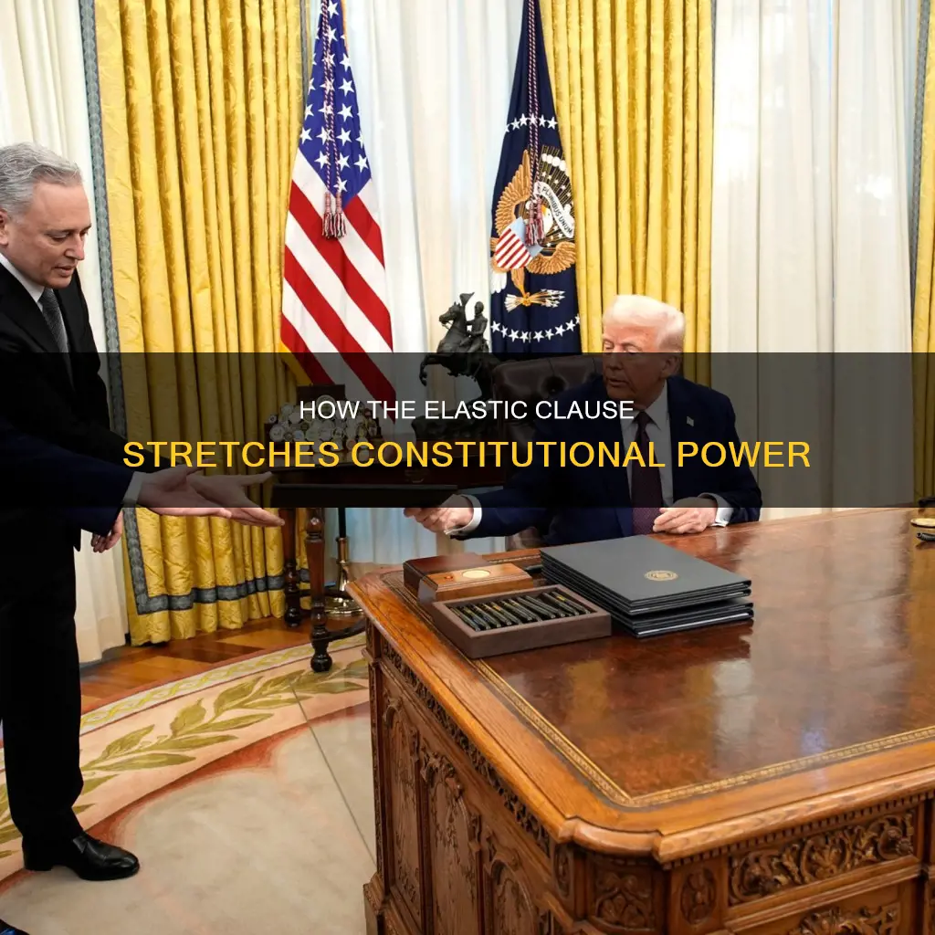what does the elastic clause in the constitution allow for
