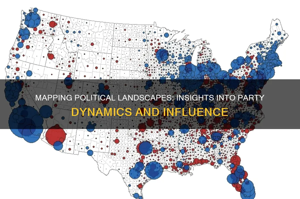 what does the map suggest about political parties