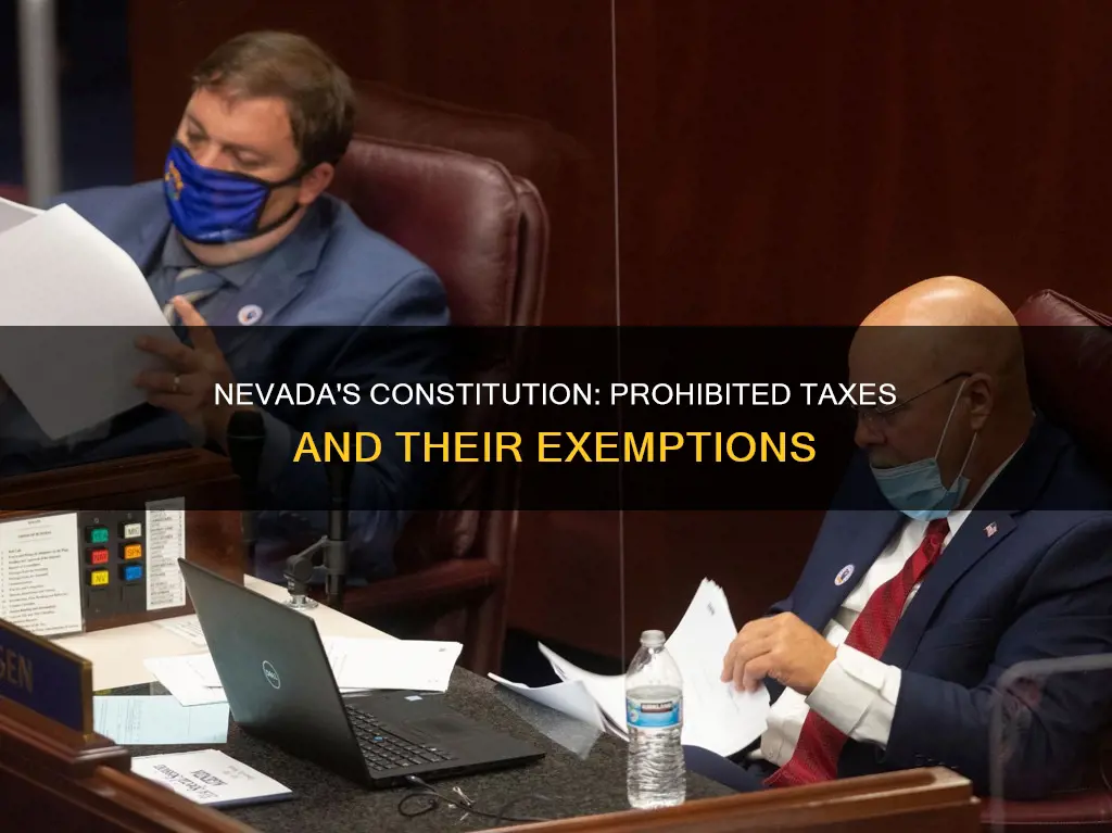 what does the nevada constitution prohibits taxes on