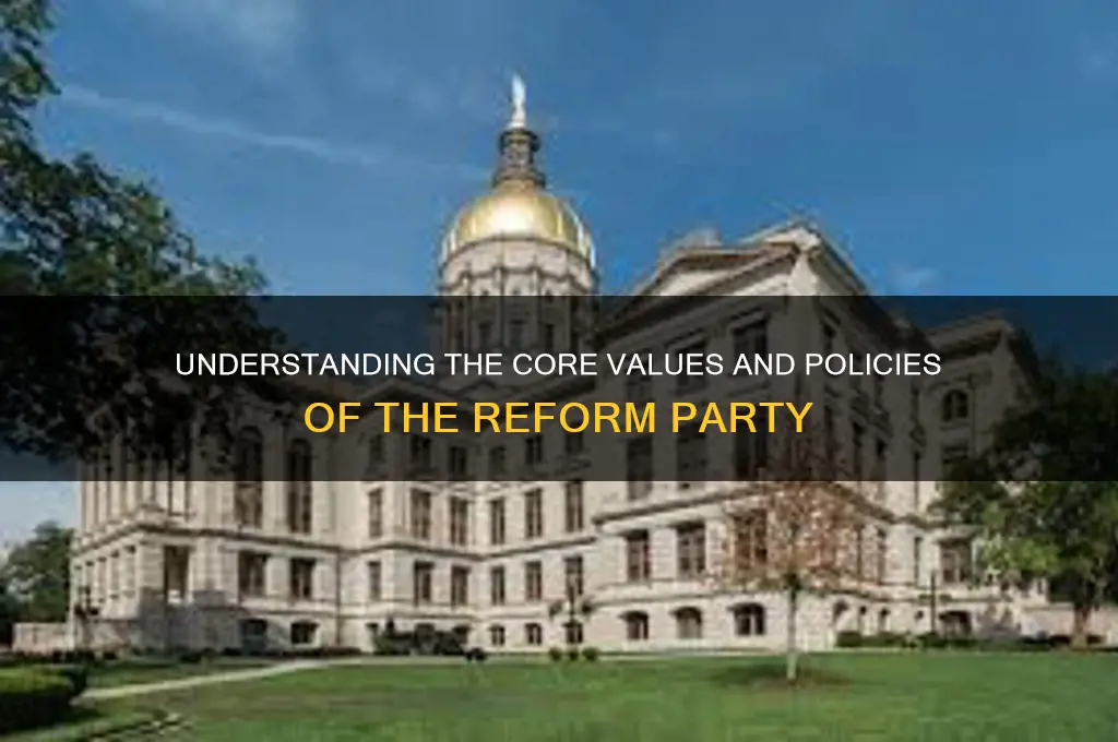 what does the political party reform stand for