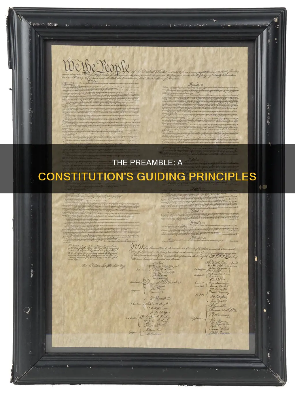 what does the preamble of the constitution flist