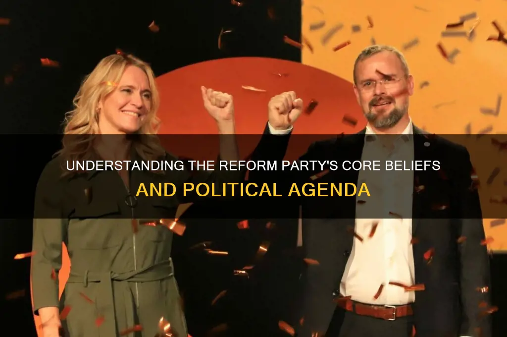 what does the reform political party believe in