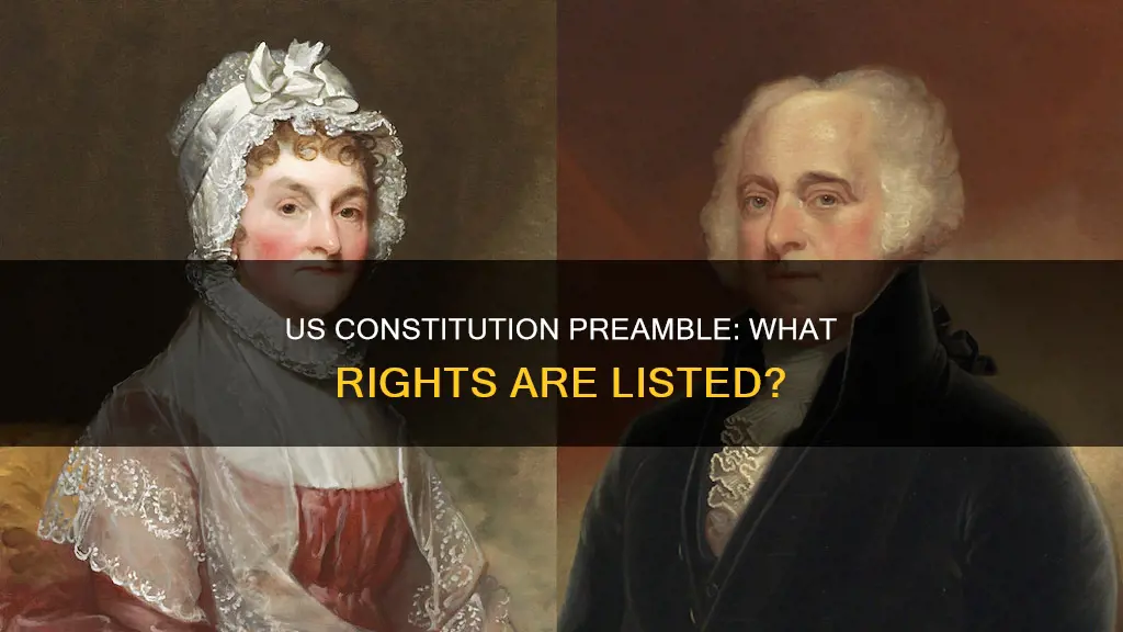 what does the us preamble of the constitution list