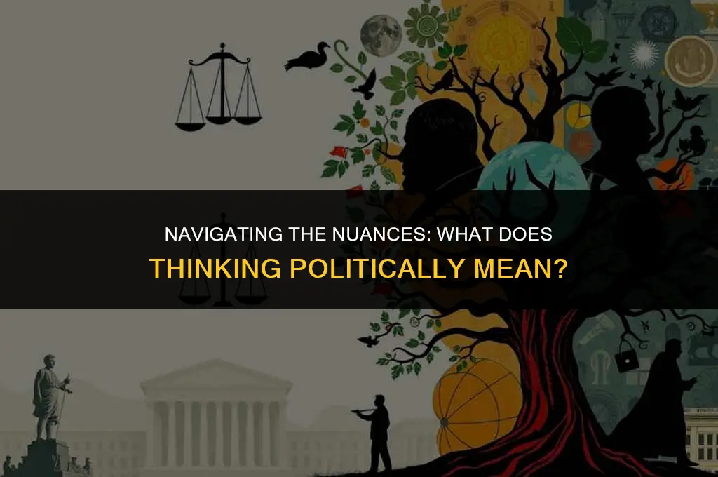what does thinking politically mean
