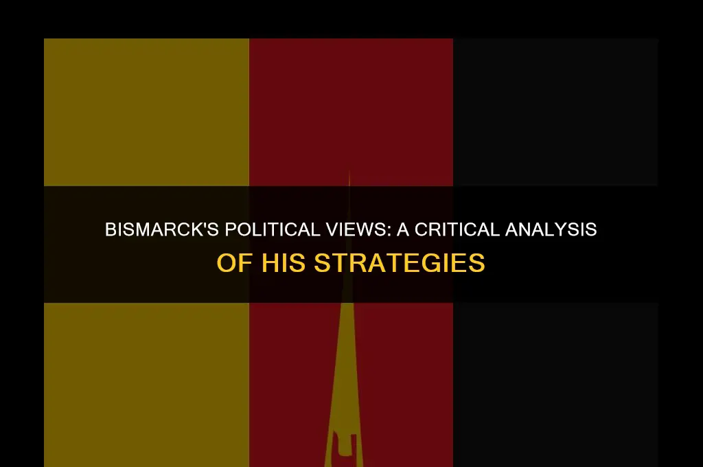 what does this excerpt reinforce about bismarck political views