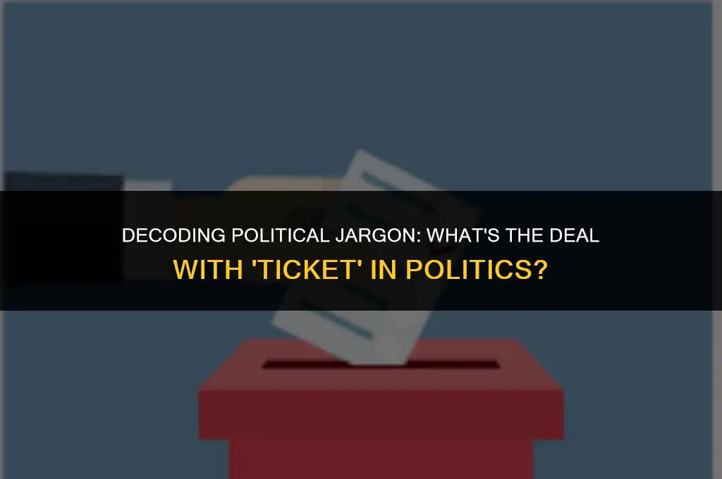 what does ticket mean in politics
