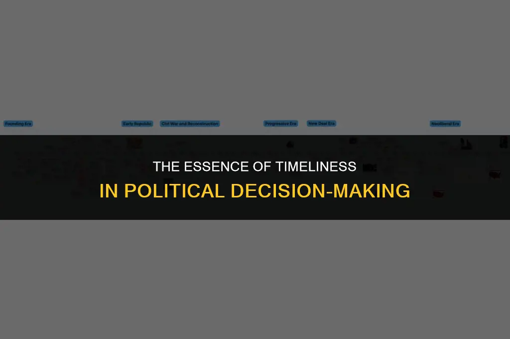 what does timeliness mean in politics