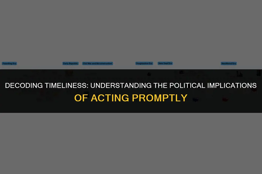 what does timely mean in politics