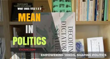 Decoding Political Jargon: What Do Title 1, 2, 3 Really Mean?