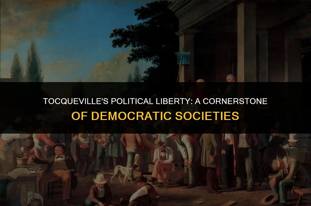 what does tocqueville mean by political liberty