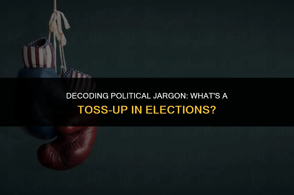 what does toss up mean in politics